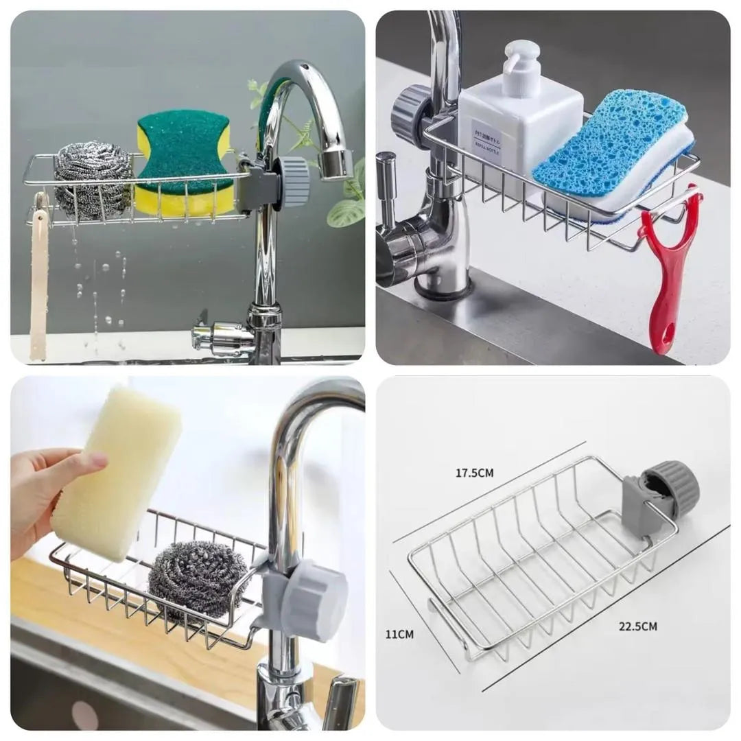 Stainless Steel Sink Faucet Rack